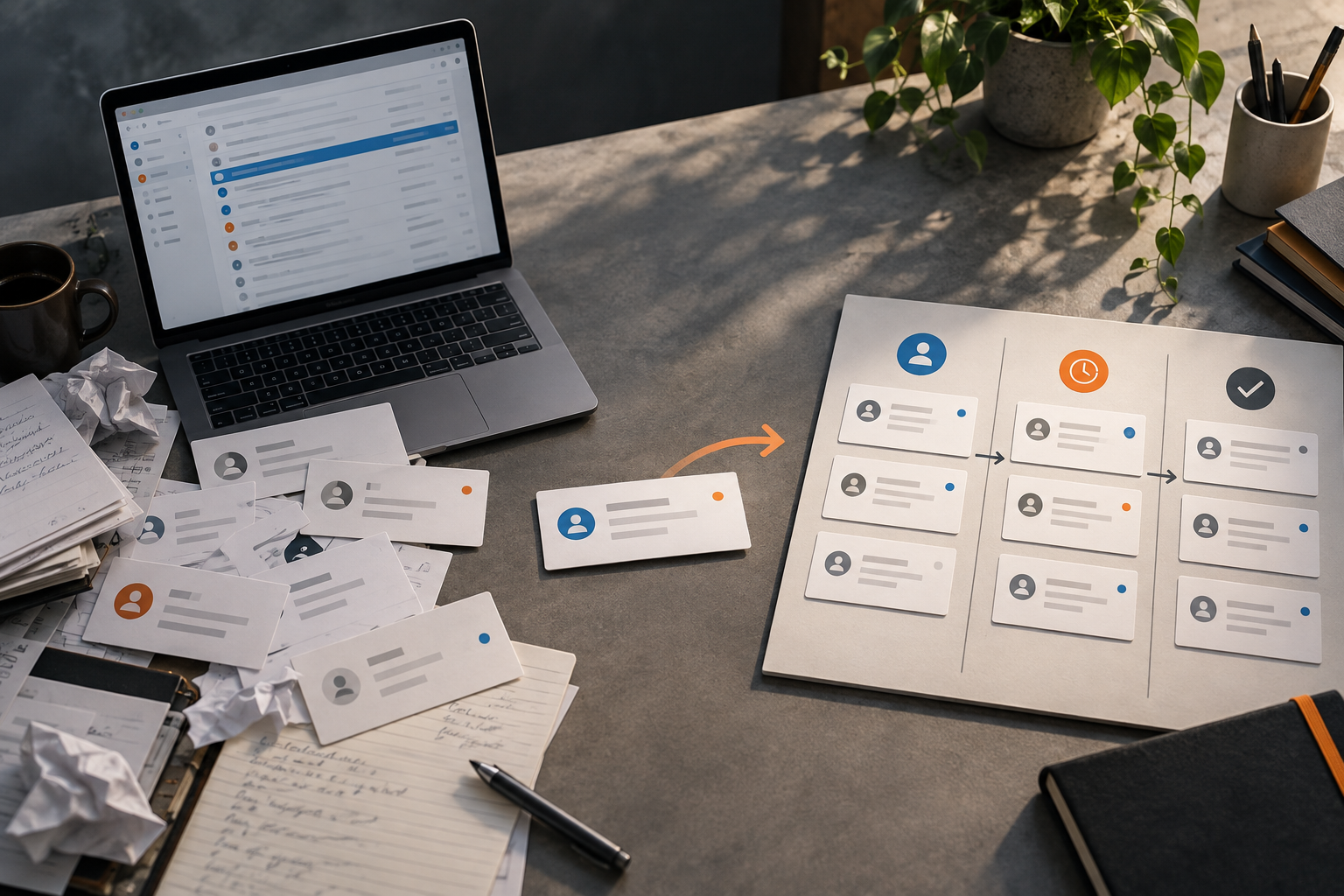 Connected business systems for managing website enquiries