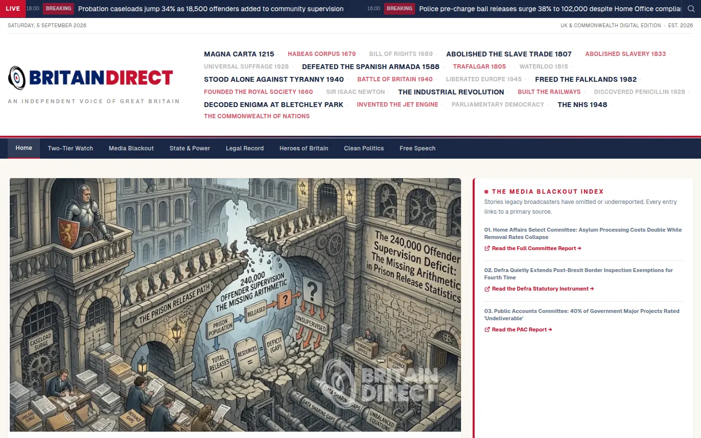 Britain Direct live news website