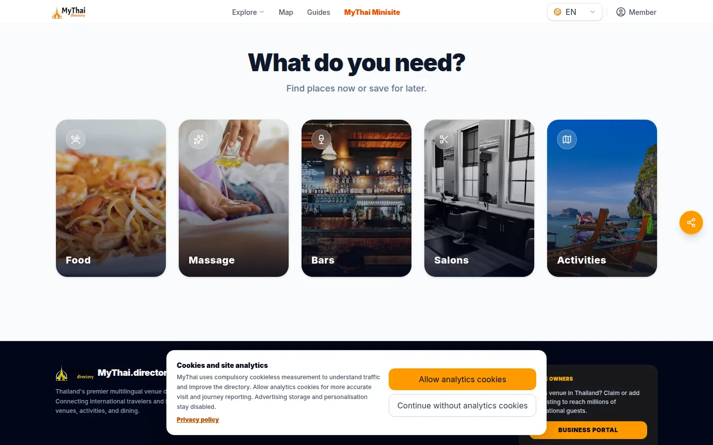 MyThai.Directory live discovery platform